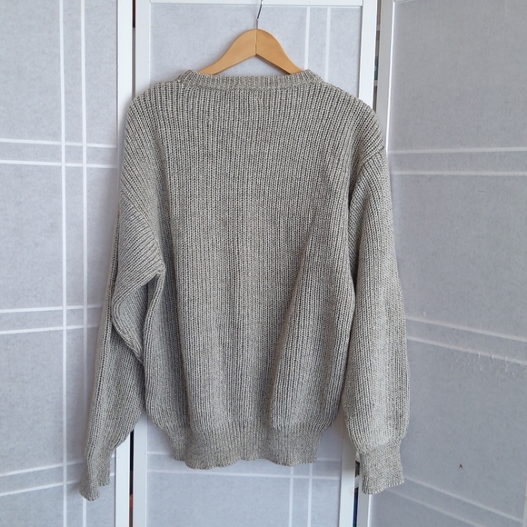Vintage wool blend gray sweater made in Italy - Picture 3 of 6